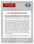 USC-JAMS Advanced Arbitration Academy PDF